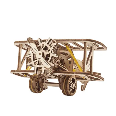 Obrázek produktu pro 3D puzzle, Mini-biplan, Ugears, dřevo, 84 dílů