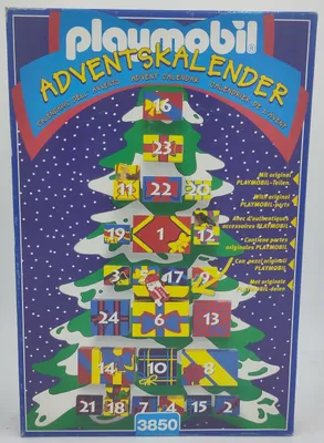 Produktbild von PLAYMOBIL 3850 Adventskalender Weihnachtsmann mit Waldtieren aus dem Jahr 1997