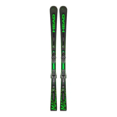 A pair of skis on a white background.