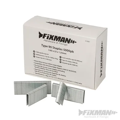 Zdjęcie produktu dla Fixman 312861 Zszywki typ 90, 5.000 szt