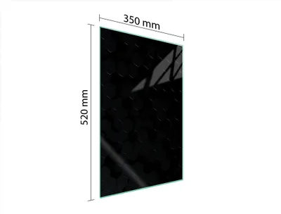 Image de Planche à découper en verre 35x52 Motif