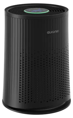 Produktbild von Auronic Luftreiniger Compact Pro mit HEPA 13 Filter, Ionisator und Aktivkohlefilter - Räume bis 30m² - CADR-Wert von 150m³/h - Air Purifier mit Aromatherapie - Schwarz