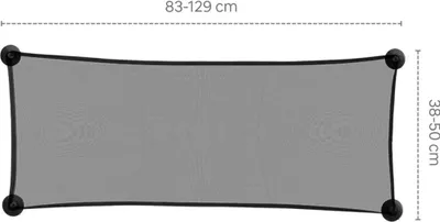 Produktbild von Zopa Heckscheibe Sonnenblende Schwarz