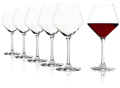 Rotweingläser Bordeaux, 6 Stück, 570 ml, Kristallglas