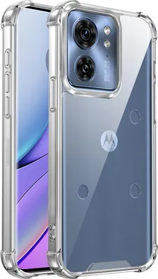 Immagine prodotto di Custodia trasparente per Motorola Edge 40, retro trasparente ibrido, copertura antiurto con paraurti in TPU