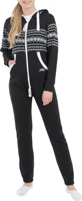 Productafbeelding van Finchgirl Azteken FG117 dames jumpsuit/overall, joggingmodel, zwart, maat M