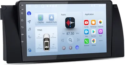 Zdjęcie produktu dla Radio samochodowe Android 4+64GB do BMW E53 X5 od 1999 Radio 2Din z Carplay RDS WIFI DSP GPS DAB+