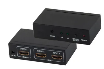 Image de shiverpeaks PROFESSIONAL Commutateur HDMI 2 entrées 1 sortie noir