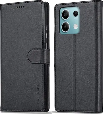 Produktbild von Hülle für Xiaomi Redmi Note 13 Pro 5G/Poco X6, Klapphüllen Brieftasche Leder Magnetverschluss Ständer Schutzhülle Schwarz