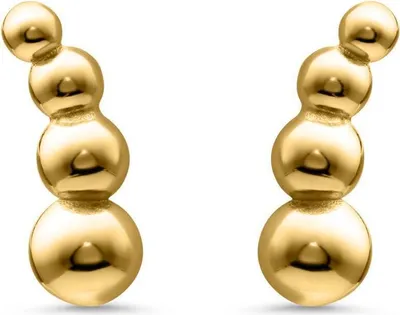 Produktbild von Kugel Ohrstecker von JEWLIX aus vergoldetem Sterlingsilber