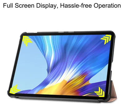 Immagine prodotto di Per Huawei MatePad T10 / T10s 2020 Tablet Custodia 3 folt Wake UP Smart Cover Viola