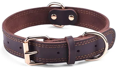 Produktbild von Solidchoice – Echtes Lederhalsband für kleine, mittelgroße und große Hunde