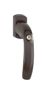 Produktbild von Hoppe Fenstergriff New York 0810SVS / U10 35mm vorstehend abschließbar F8707 dunkelbraun - 3286622