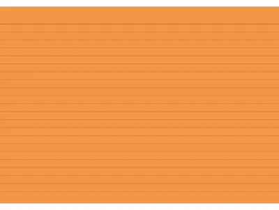 Produktbild von Karteikarten A5 liniert orange VE=20x100 Stück