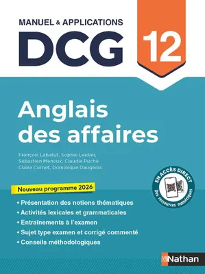 Image de Anglais des affaires - DCG - Épreuve 12 - Manuel et exercices : Manuel et exercices