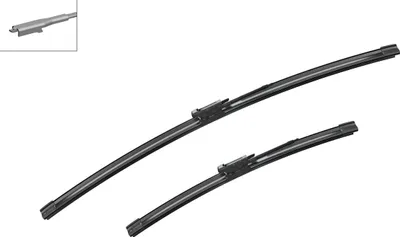 Produktbild von BOSCH Scheibenwischer Set Wischerblätter Vorne für TESLA Model X (5YJX) Rahmenlos