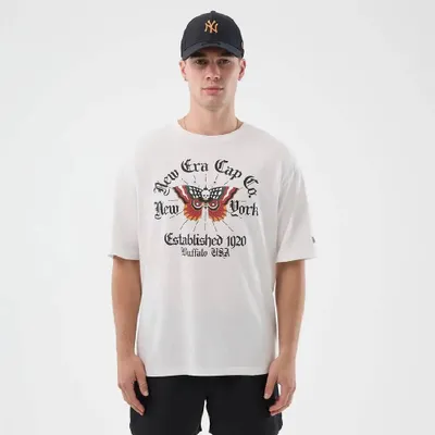Produktbild von New Era T-Shirt mit Grafikprint, WHI-Kleidung, Größe M