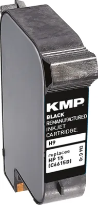 Produktbild von KMP Tintenpatrone passend für HP 15 Black C6615DE