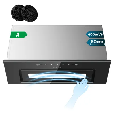 Produktbild von CIARRA Unterbauhaube, Einbau-Dunstabzugshaube 460 m³/h Max. Touch-Bedienung & Handgesten-Steuerung, Abluft & Umluft VM6931B