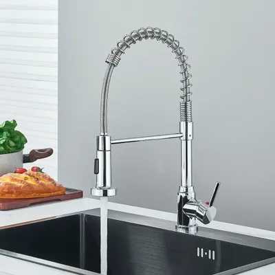 Produktbild von Küchenarmatur Wasserhahn Küche Ausziehbar Brause 360°Spültisch Mischbatterie
