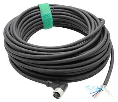 M12 A-kodiert 5-polig Winkel weiblich 5 m Kabel für Sensor