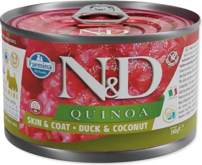 Obrázek produktu pro N&D DOG QUINOA Adult Duck & Coconut Mini 140g