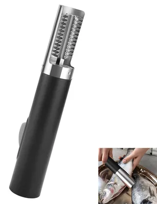 Produktbild von Elektrischer Fischentschupper 125W 3000mAh – Edelstahl, Wasserdicht, Mit Schutzabdeckung, Fischschuppen Entferner Reiniger