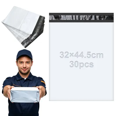 30 selbstklebende Versandtaschen, 32 × 44,5 cm, PVC