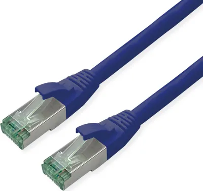 Produktbild von ROLINE RM Patchkabel Cat.6A S/FTP (PiMF), blau, 7 m