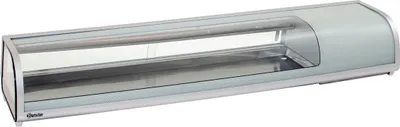 Produktbild von Bartscher Kühlaufsatzvitrine GL2-1800, 1800 mm breit, 2-7 °C, 5x 1/2 GN, mit Glasgehäuse