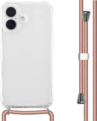 Immagine prodotto di imoshion Cover posteriore con cinturino iPhone 16 - Oro rosa