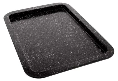 Produktbild von Rechteckige Kuchenform Kohlenstoffstahl mit Antihaftbeschichtung – Backzubehör für n – backofen- und spülmaschinengeeignet – 38,5 x 27 x 2 cm – Schwarz