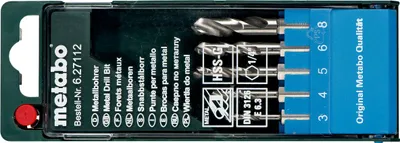 Produktbild von Metabo Metallbohrerset 5-tlg.m.Sechskantschaft