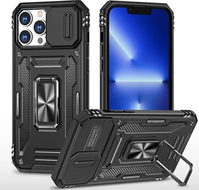Produktbild von König Design Hülle kompatibel mit Apple iPhone 15 Pro Max Kunststoff Soft Handyhülle - Handy Case Schwarz