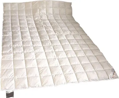 Produktbild von Premium Sommer Daunenbett 14x14, 200x200 Daunendecke 100% Daunen superleicht