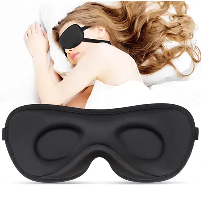 Produktbild von Schlafmaske 3D ultraleicht, ergonomisch für Seitenschlaf, lichtundurchlässig,Nachtbrille mit verstellbarem Band