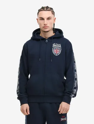 Image de Veste à capuche zippée pour homme, coupe normale MATFEN Dark Navy/Ecru L Lonsdale