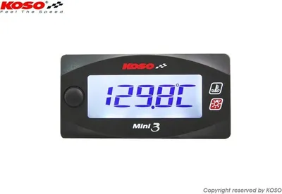 Zdjęcie produktu dla Wskaźnik temperatury Koso Dual Digital Mini 3 Style, 2 wskaźniki temperatury