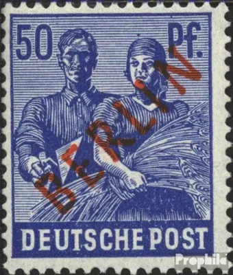 Produktbild von Briefmarken Berlin (West) 1949 Mi 30 gestempelt Rotaufdruck