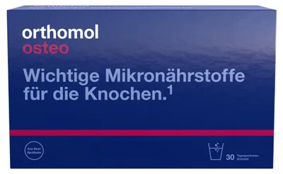 Produktbild von Orthomol Osteo - Mikronährstoffe für die Knochen - Nahrungsergänzungsmittel mit den Vitaminen C, D und K sowie Zink, 30 St. Tagesportionen