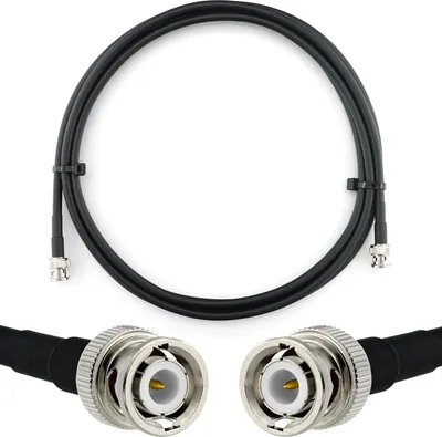 Produktbild von 3m BNC Stecker auf BNC Stecker Koaxialkabel — Verlängerungskabel HF-240 (LMR 240 Äquivalent) 3 Meter Jumper Kabel (50 Ohm) — Antennenkabel für HAM Radio CB Funk WIFI Antenne