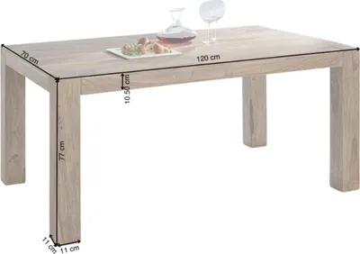 Produktbild von Esstisch YOGA 120x70 cm, auch als Schreibtisch nutzbar