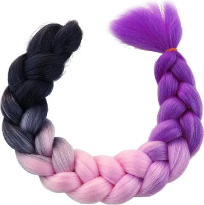Produktbild von Synthetisches ombre Haar für Zöpfe, 100g, Länge 120 cm