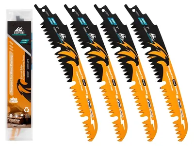 Obrázek produktu pro Reciprocní pily s pilovým listem pro dřevo - 180 mm, 4 kusy