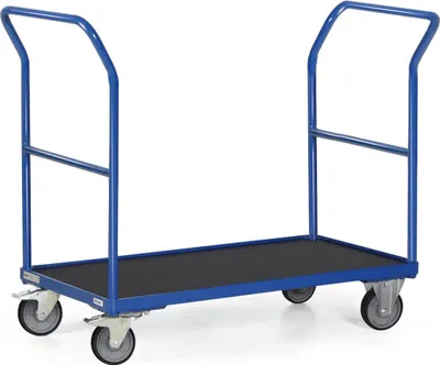Produktbild von Bako Logistiksysteme Plattformwagen F300 mit 2 Schiebebügeln und Bordkante 1000x600mm