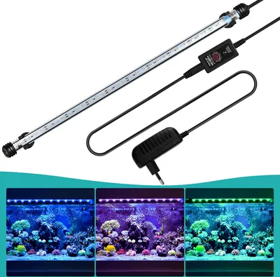 Produktbild von SWANEW SWANEW 5,8W LED osvetlenie akvária Akváriové svetlo RGB Fish Tank Spotlight Mušle