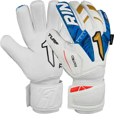 Produktbild von Rinat Egotiko Vengador Spine Turf Basic Junior-torwarthandschuhe Weiß 4 Weiß 4