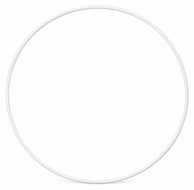 Metallring weiß, Weiß, Ø 30 cm – Produktfoto auf weißem Hintergrund