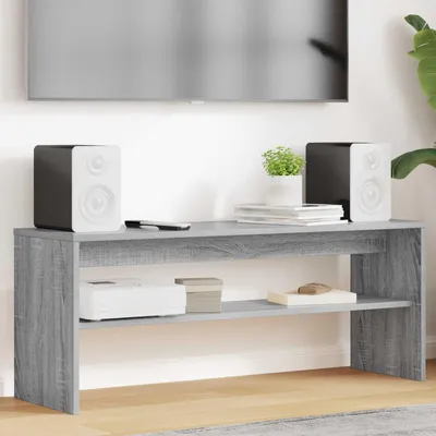 Obrázek produktu pro Maison Exclusive – Televizní skříňky, rozměry 100 x 30 x 40 cm, materiál: šedá dřevotříska Sonoma