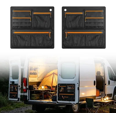 Imagen del producto de Solidchoice - Juego de 2 bolsas de almacenamiento para puertas traseras de furgonetas